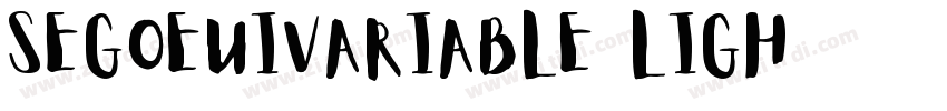 SegoeUIVariable Ligh字体转换